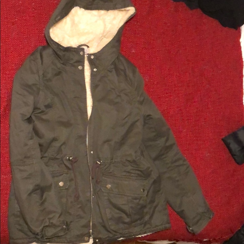 H&M woman’s faux sherpa jacket